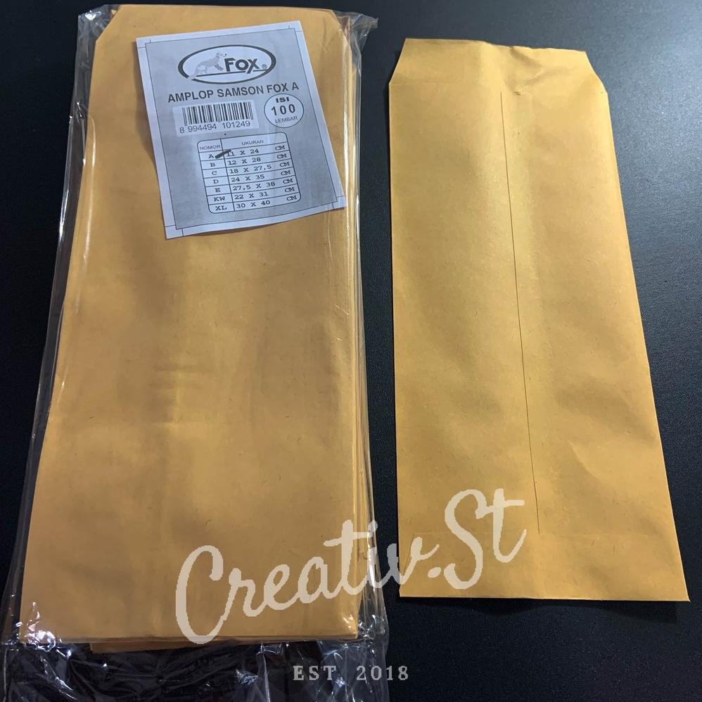 

Fox Amplop Coklat Polos Tebal Ukuran Kabinet (A) Tanpa Lem 11 Cm X 24 Cm RB07