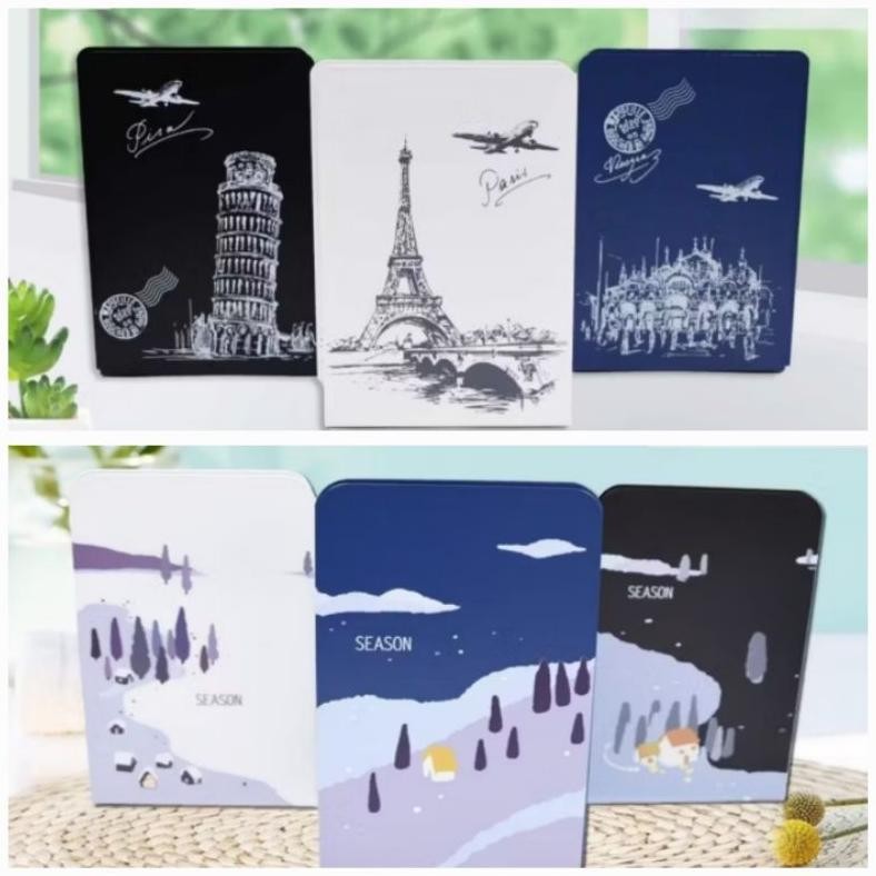 

(1 Set Isi 2 Pcs) Book End Stand/ Sandaran Penyangga Buku Keajaiban Dunia RB07