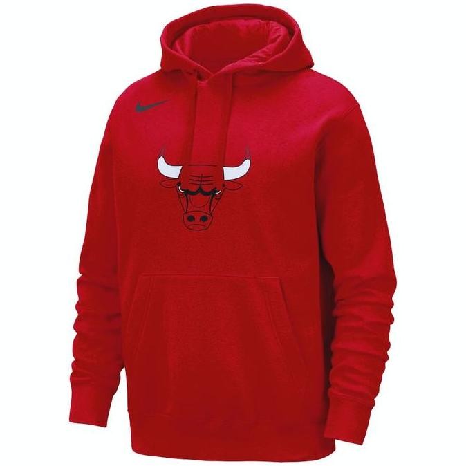 Grosir Chicago Bulls Team Logo Nike Nba Cotton Pullover Fleece Hoodie