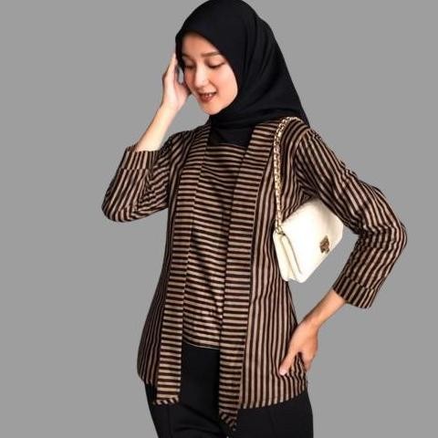Baju Adat Couple Lurik Kutubatu Wanita Sorjan Pria Jumbo Premium