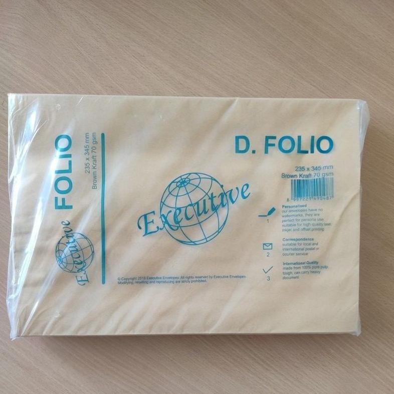 

Baru Amplop Coklat Samson D Folio F4 Isi 100 | Amplop Dokumen Executive Random Brand