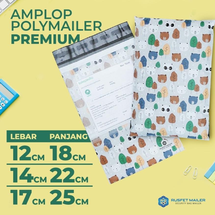 

Baru Polymailer Motif Bear Friends - Amplop Plastik Lucu Ada Kantong Alamat (3 Variasi)