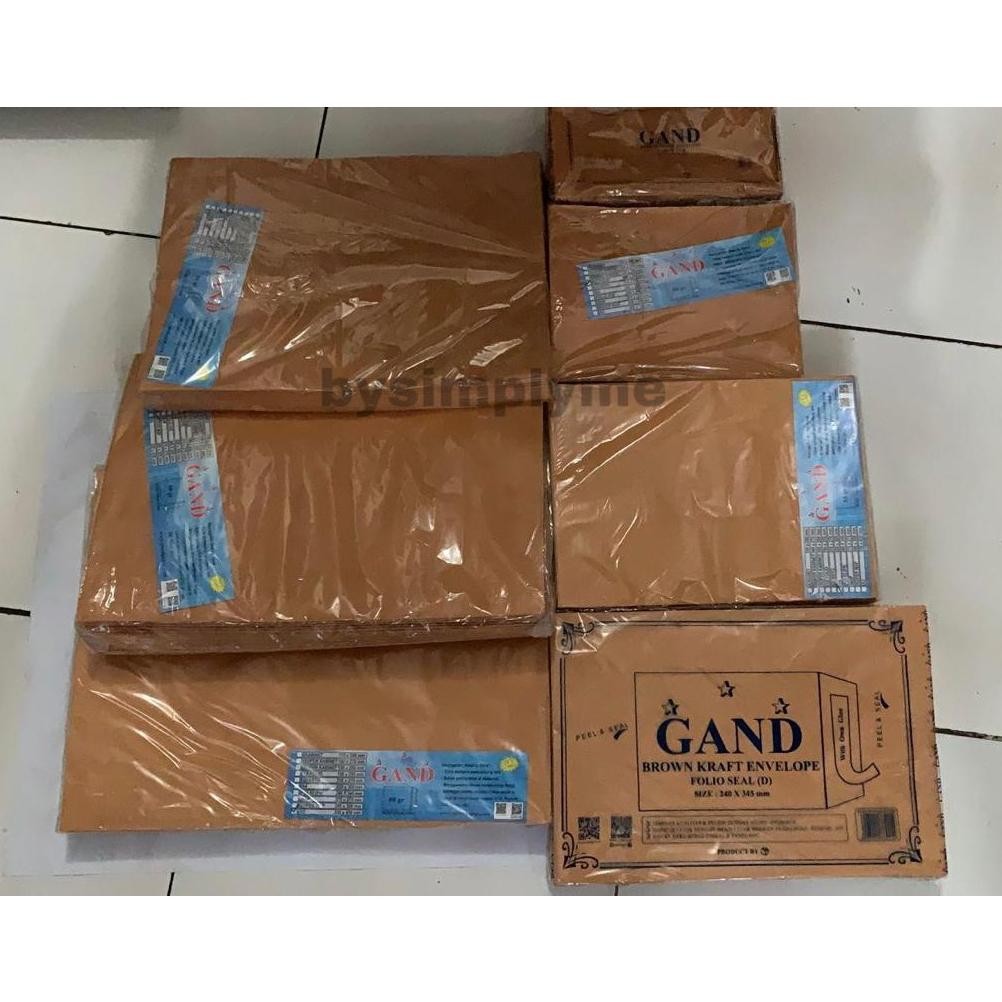 

MAP / AMPLOP COKLAT DENGAN SEAL UKURAN D (FOLIO F4) 240 X 345 MM / MAP COKLAT DENGAN LEM ISI 100 LEMBAR RB07