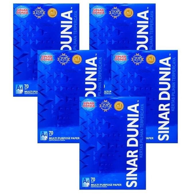 

Sale! Kertas Hvs Sinar Dunia Sidu A4 70Gsm | Kertas Fotocopy Print | 1 Rim 500 Lembar