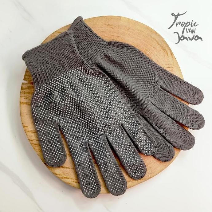 Terlaris Sarung Tangan Kebun Taman - Nylon Garden Glove - Abu Abu