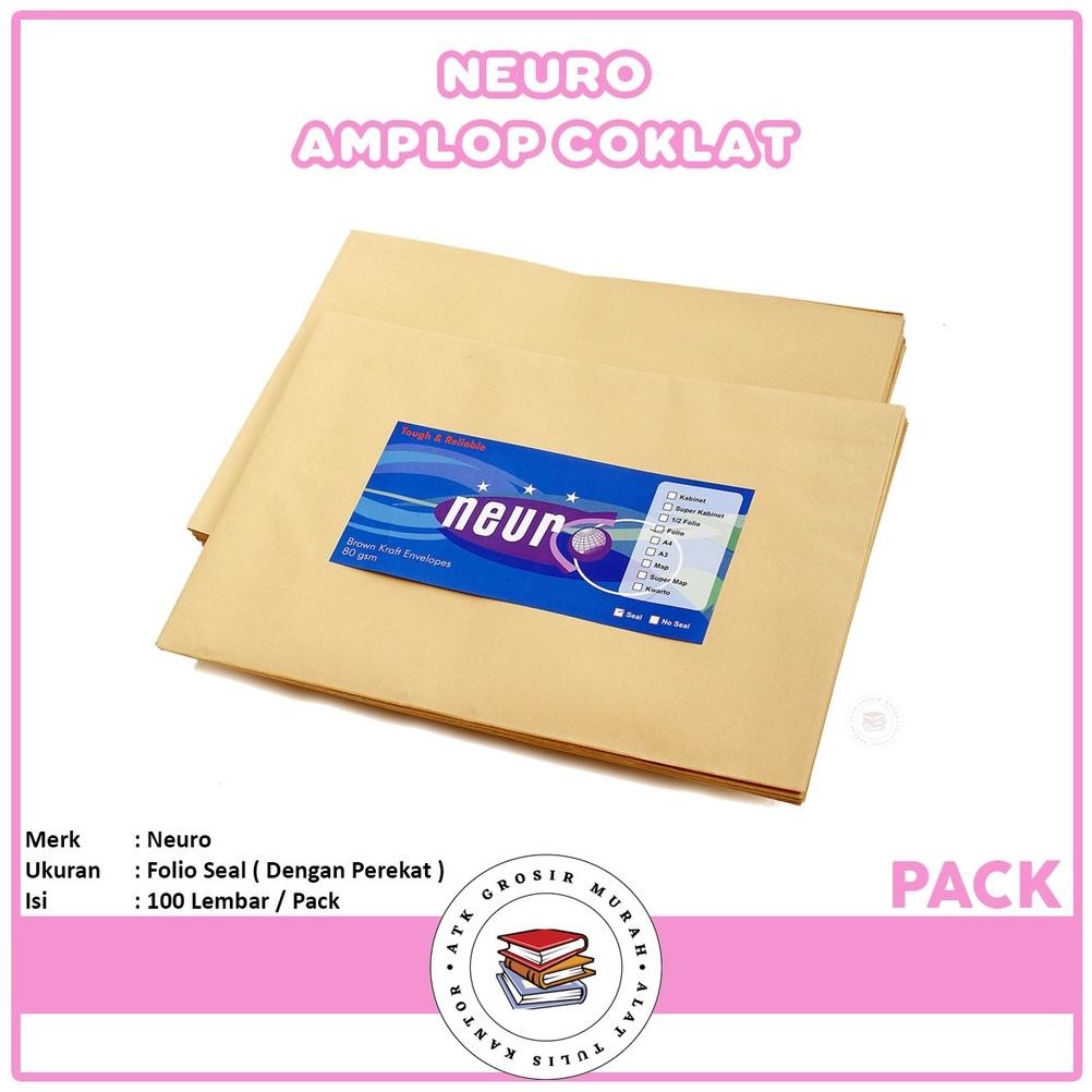 

Baru Amplop Coklat Neuro Ukuran Folio - Polos Seal Pack Arsip Kantor