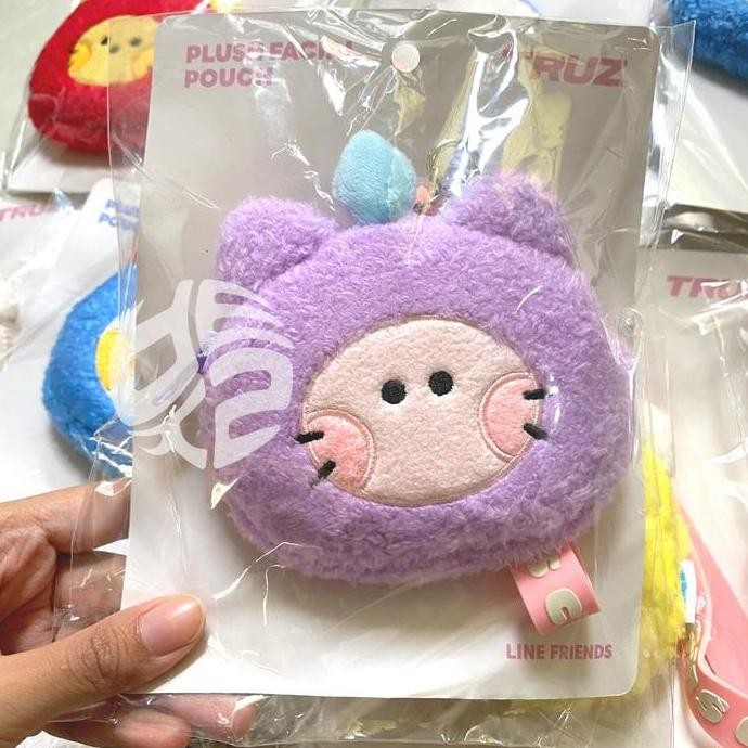 Sale Truz Treasure Official Line Friends Minini Face Doll Pouch