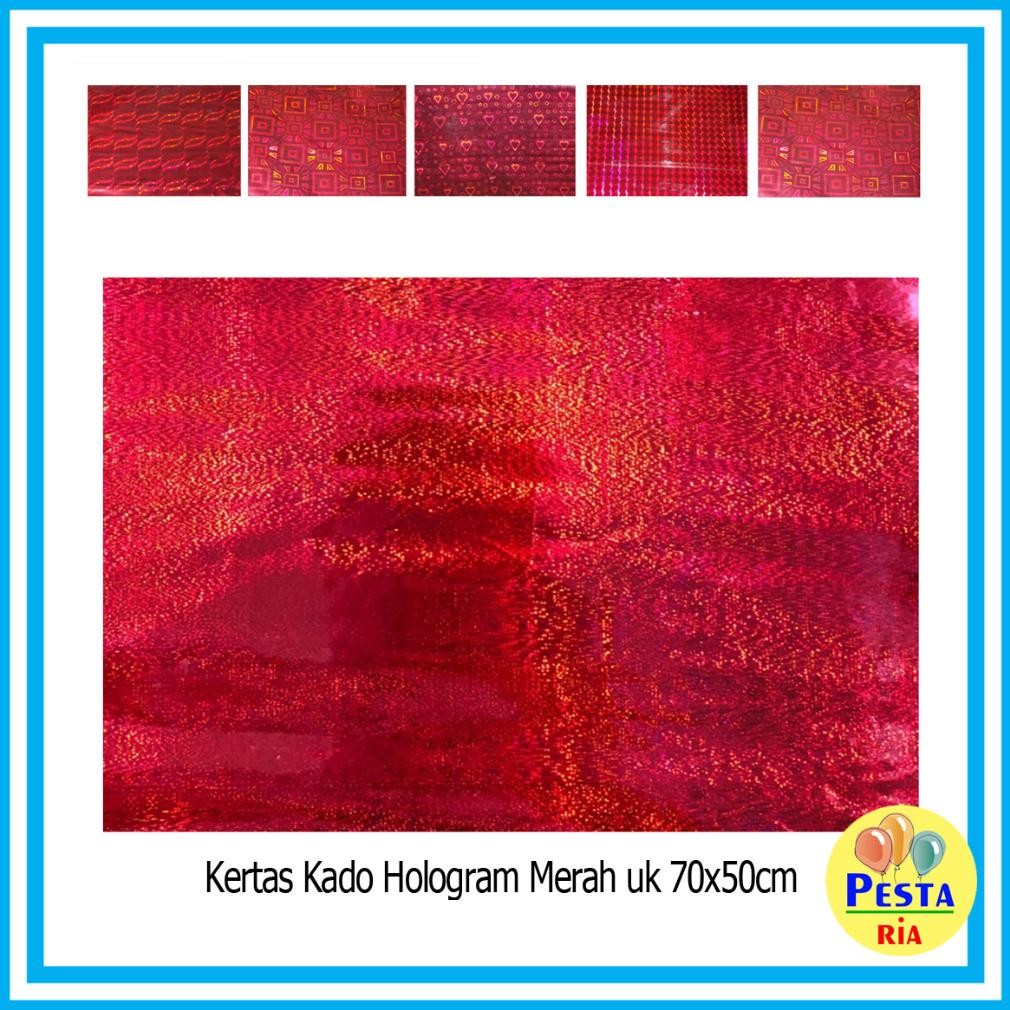 

Sale! Kertas Kado Hologram/Kilap/Plastik Isi 100 Lembar Murah Meriah