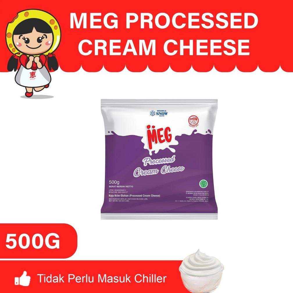 

Baru Meg Processed Cream Cheese 500gr - Krim Keju Olahan Halal Serbaguna