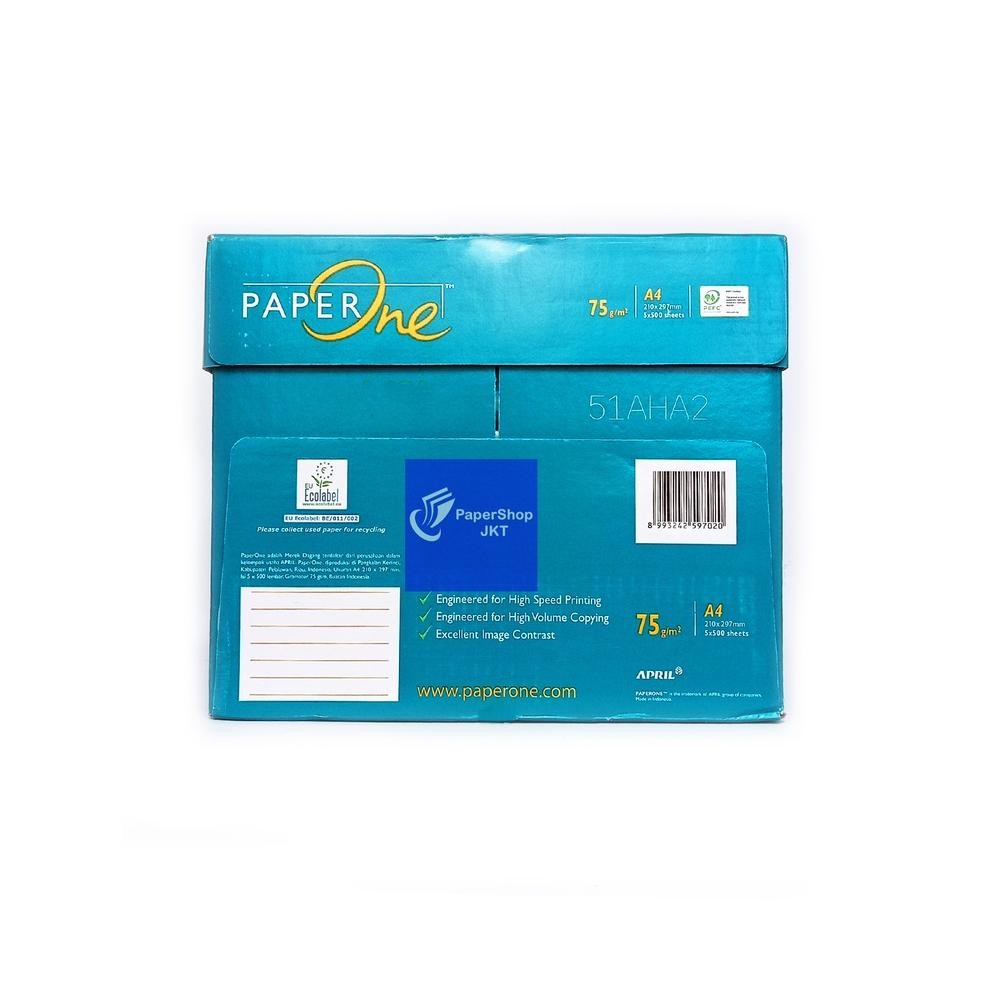 

Sale! Kertas Hvs A4 75Gsm Paperone | 1 Box | Kertas Fotokopi Berkualitas