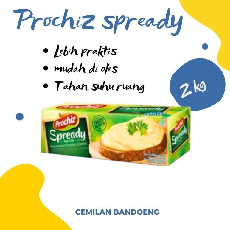 

Baru Keju PROCHIZ Spready 2KG - Keju Oles Halal Jumbo Kemasan Ekonomis