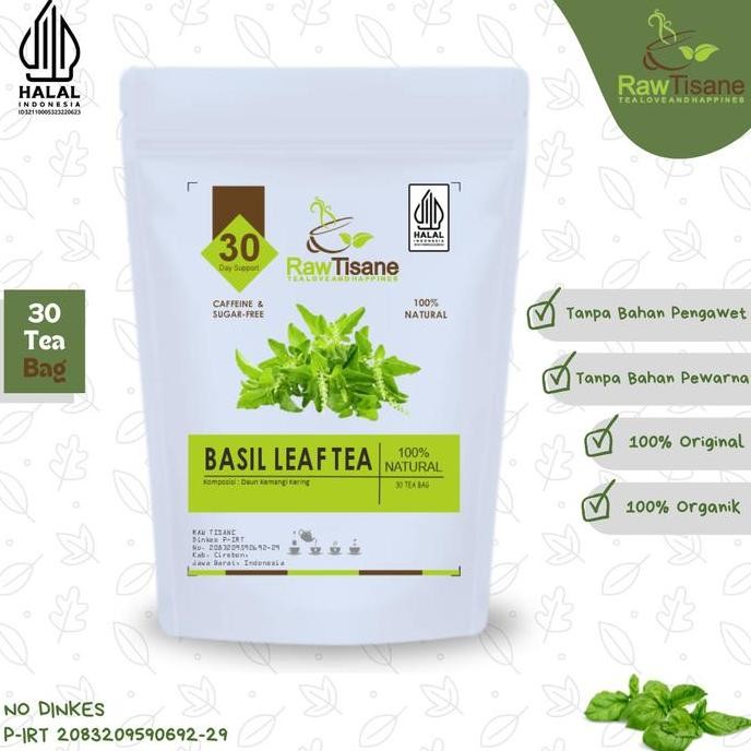 

SALE!!! BASIL LEAF TEA : INDONESIAN BASIL TEA / TEH DAUN KEMANGI (30 Tea Bag)