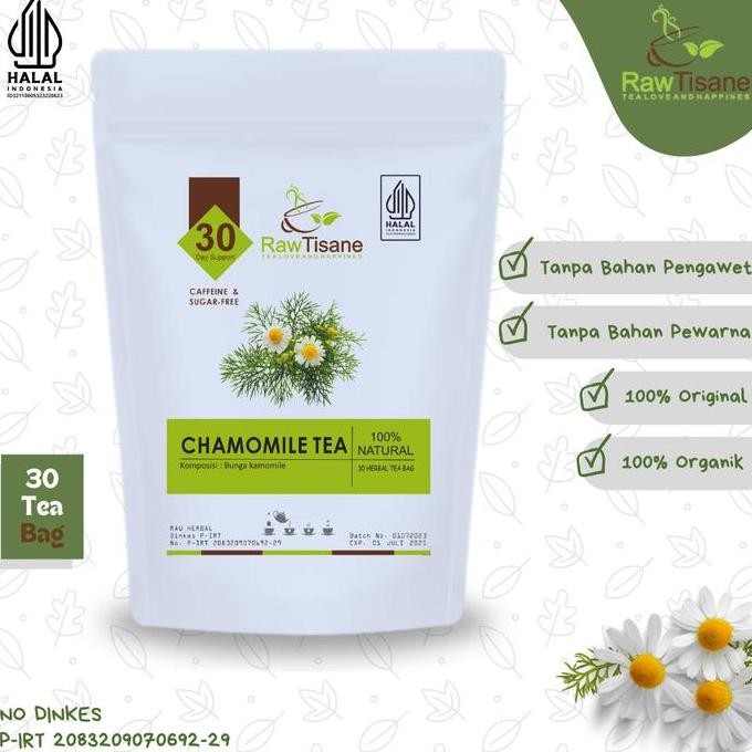 

SALE!!! CHAMOMILE TEA : CHAMOMILE FLOWER TEA / TEH BUNGA CHAMOMILE ISI 30 TEA