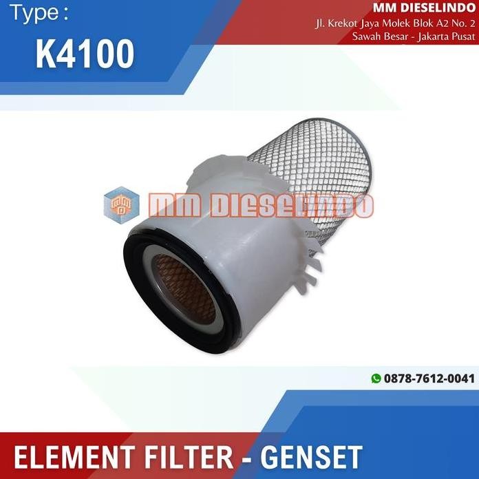 

Terlaris Air Filter Element Saringan Udara K4100 495G Air Cleaner Elemen Genset