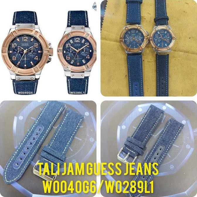 Strap/Tali jam tangan Denim Guess W0040G6/W0289L1