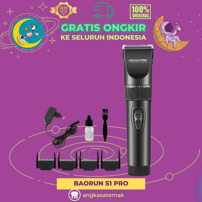 Terlaris Baorun S1 - Alat Cukur Bulu Domba - Mesin Cukur Hewan - Alat Cukur Bulu Hewan Elektrik
