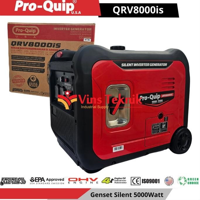 

Terlaris Silent Inverter Generator Genset Bensin 5000Watt Proquip Qrv8000
