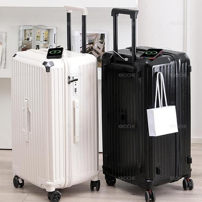 ready Kroche - Koper Cabin Bagasi 20/32 Inch Koper Fiber Anti Pecah Bahan Polycarbonate With TSA Loc