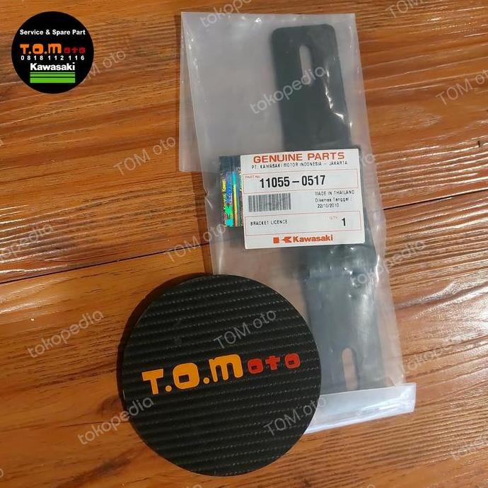 ready BRACKET LICENCE DUDUKAN PLAT NOMOR DEPAN KAWASAKI KLX 250 DTRACKER 250