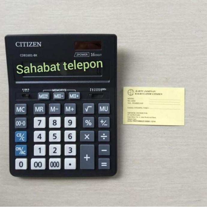 

restock Kalkulator CITIZEN CDB1601-BK (ORIGINAL)