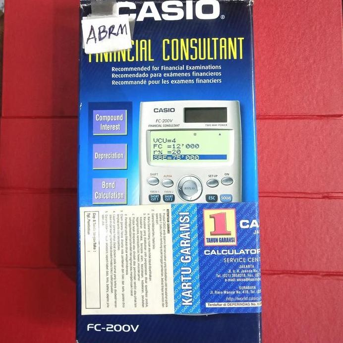 

restock CASIO FX 3950P Fx3950P FX-3950 CASIO FC200V FC 200V FC 200 V FC-200V