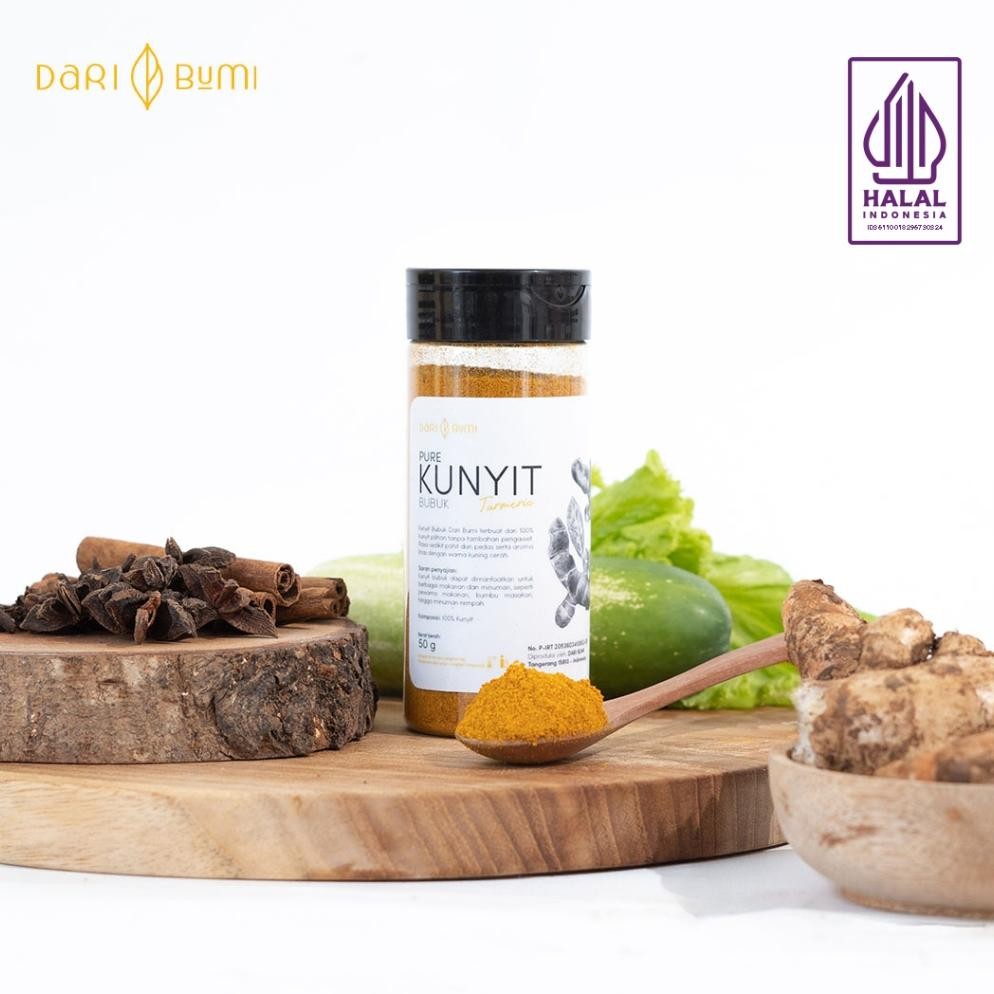 

Dari Bumi Kunyit Bubuk 50 Gr Premium Turmeric Powder