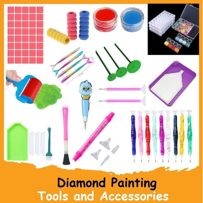 

Diamond Painting Kit Tool Set Pen Glue Tray