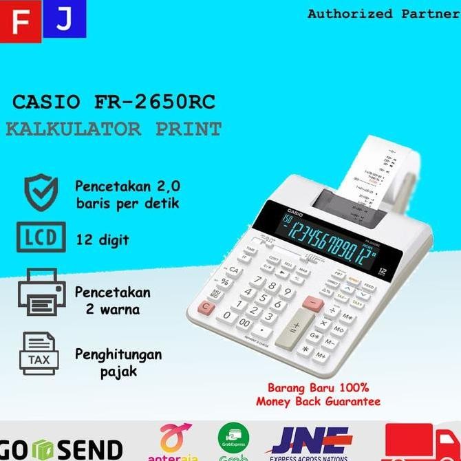 

restock Casio FR-2650 RC - Print Kalkulator Struk/Printing Calculator