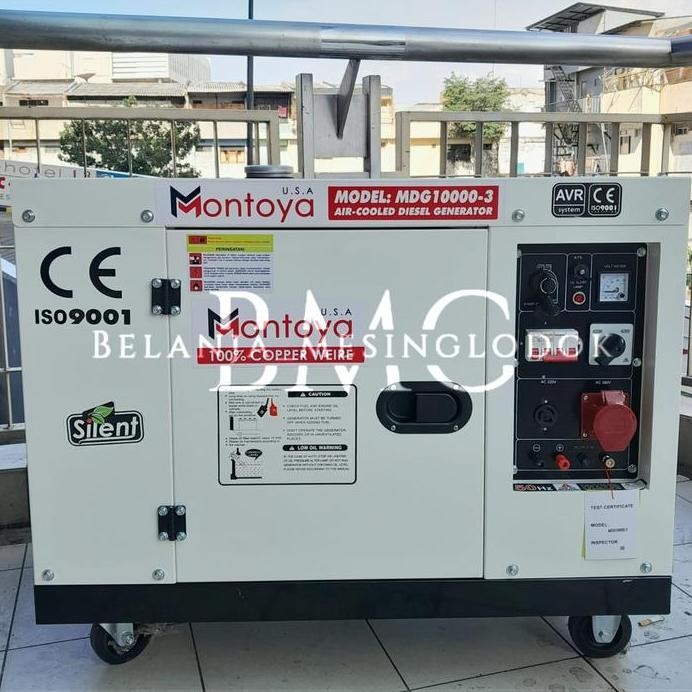 

Terlaris Genset 9 Kva 3 Phase Montoya Mdg10000-3 Genset Diesel Usa Technology