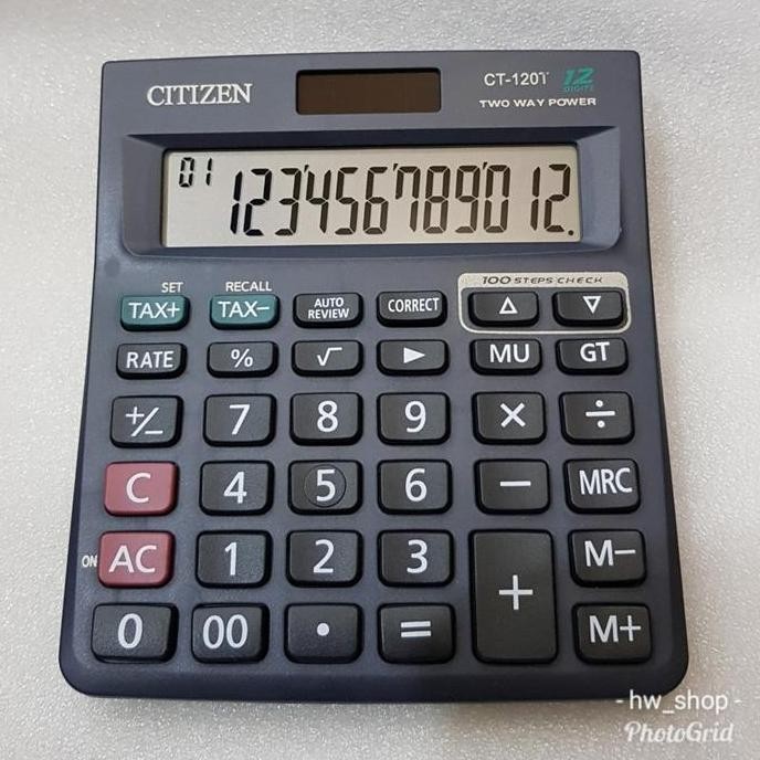 

restock Kalkulator Citizen CT 120 T . Kalkularor 12 Digit . Calculator murah