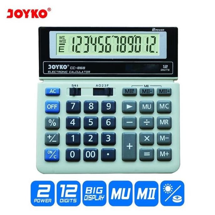 

restock Kalkulator JOYKO CC868 12Digit / Calculator JOYKO ORI Check Correct