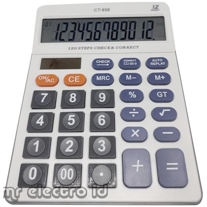 

restock KALKULATOR CT 958 - 12 DIGIT - CHECK AND CORRECT - KALKULATOR DAGANG