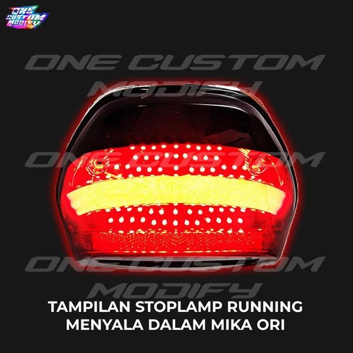 STOPLAMP RUNNING CB150 VERZA LAMPU REM LED BELAKANG 8 & 10 MODE VARIASI MOTOR ONE CUSTOM MODIFY