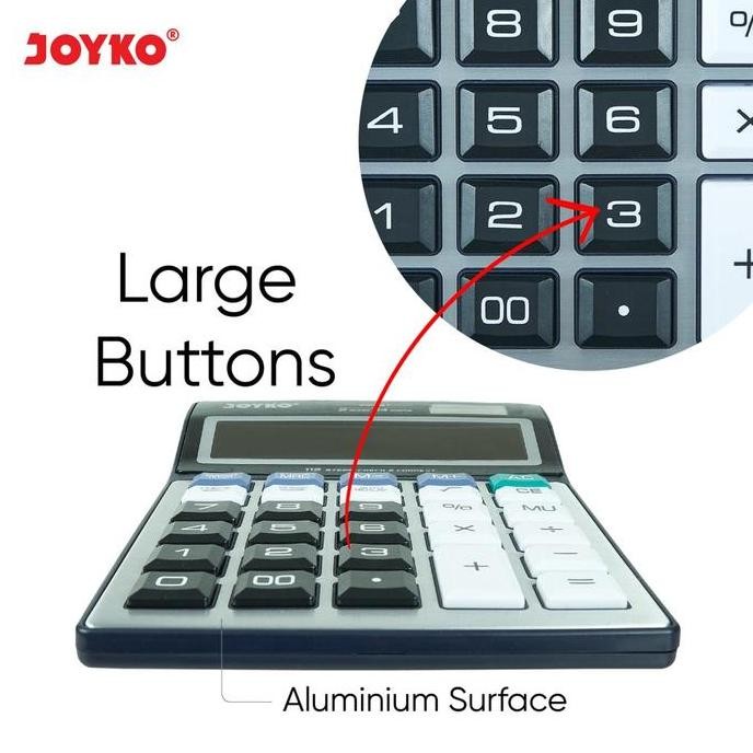 

restock Kalkulator Joyko / Calculator Joyko CC-46 12 Digits Check Correct