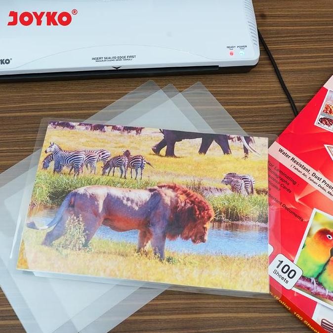 

ready !!! Joyko Laminating Film A4 F4 KTP Folio Kertas Plastik Laminating Laminasi