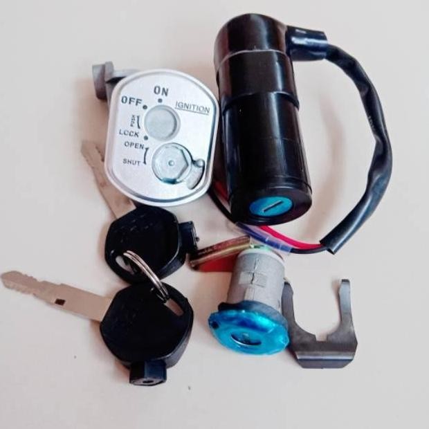 Kunci kontak plus kunci jok supra x 125 karbu - supra x 125 lama