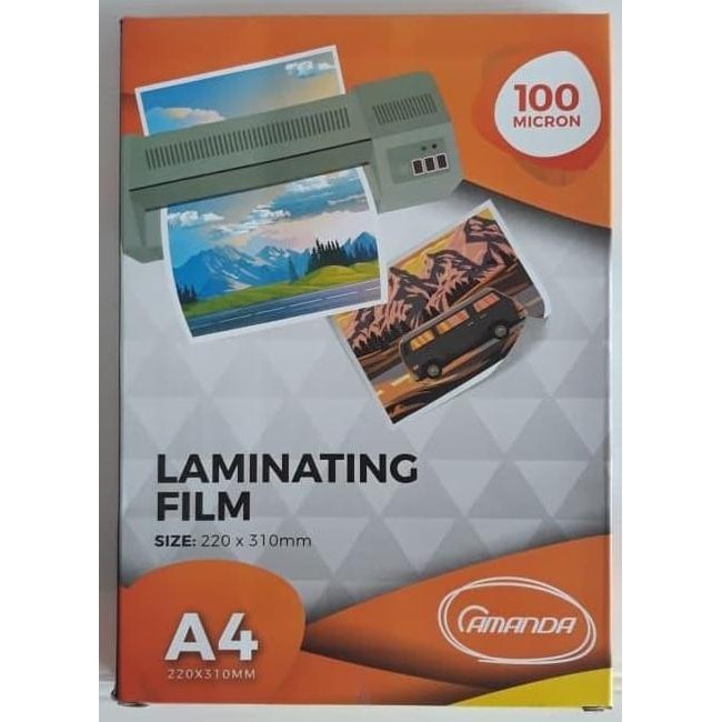 

ready !!! Plastik Laminating A4 100 Micron Amanda Laminating A4 - Plastik untuk Mesin laminating