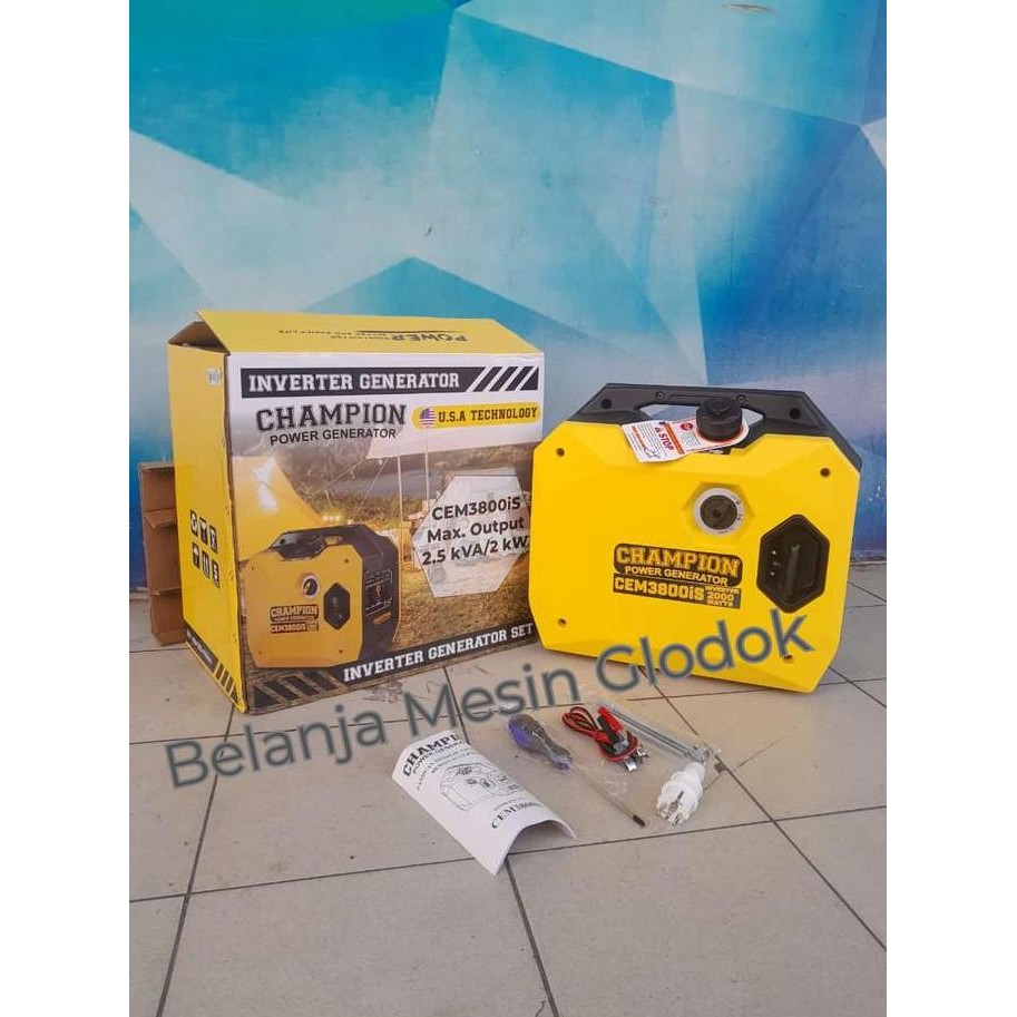 

Terlaris Genset Silent 2000 Watt Champion Cem 3800 Is Usa Technology - Bensin