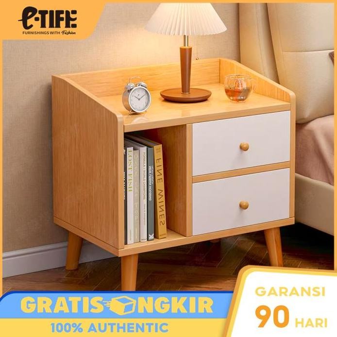 

Terlaris E-Tife Furniture Meja Nakas/ Meja Tamu/ Lemari Samping Tempat Tidur / Meja Samping Kamar Tidur