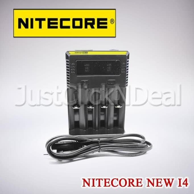 Authentic Nitecore New I4 Charger Baterai Vape 18650 26650 Lg Hg2 Awt