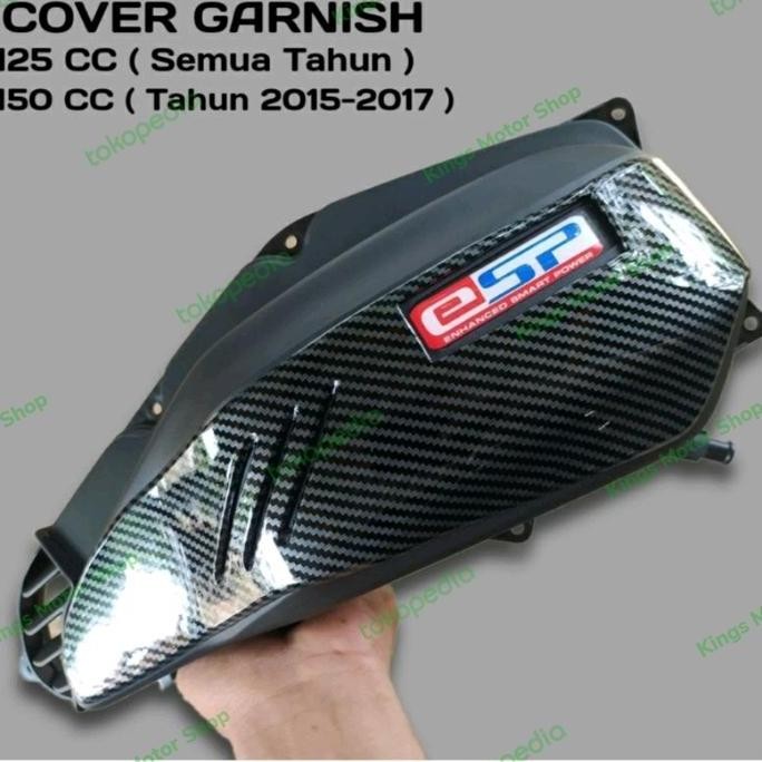 Garnish Carbon Tutup Filter Udara Vario 125 Old Newdan Vario 150 Old
