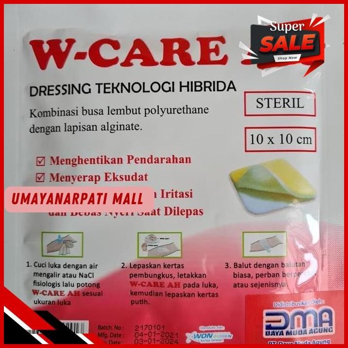 W CARE AH  W-CARE AH  WE CARE AH  PERBAN LUKA FOAM DRESSING TERBAIK