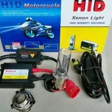Lampu HID motor - mobil 6000k - 8000k fullset