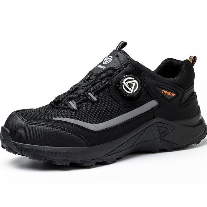 

Terlaris Sepatu Safety Import Model Tali Putar Boa System Ujung Besi Sporty Safety Shoes Anti Paku Safety Shoes Ringan