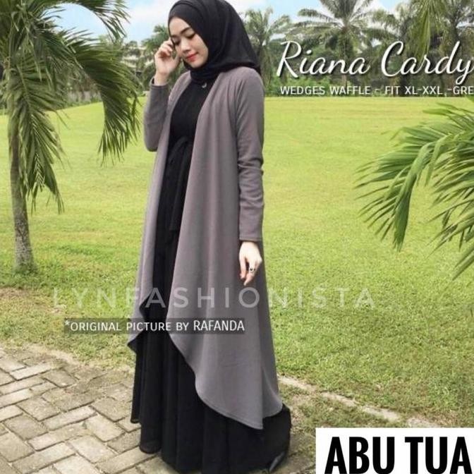 LONG OUTER PANJANG MUSLIMAH/CARDIGAN WANITA PFEMIUM/RIANA