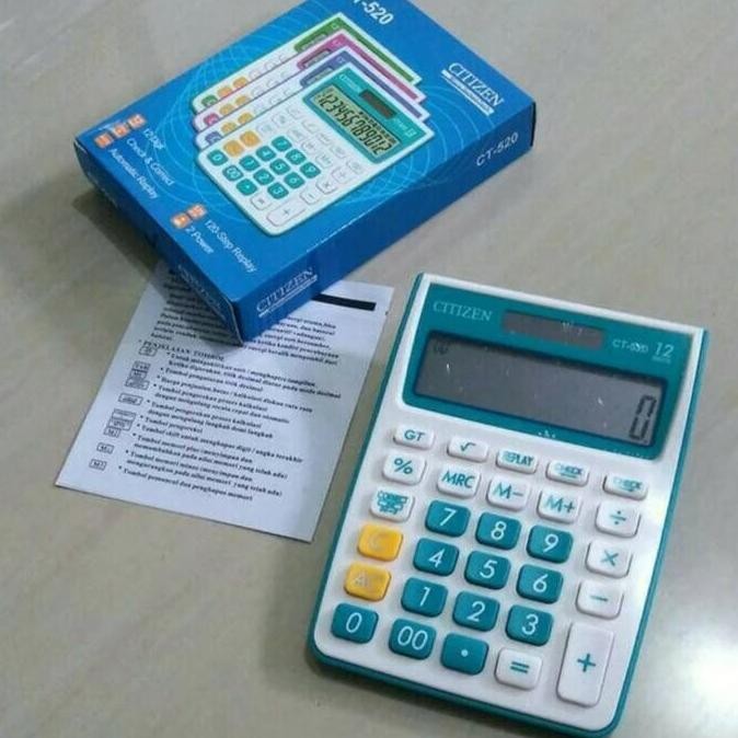 

restock CITIZEN CT520 CHECK CORRECT CALCULATOR - Kalkulator Meja Color CT 520