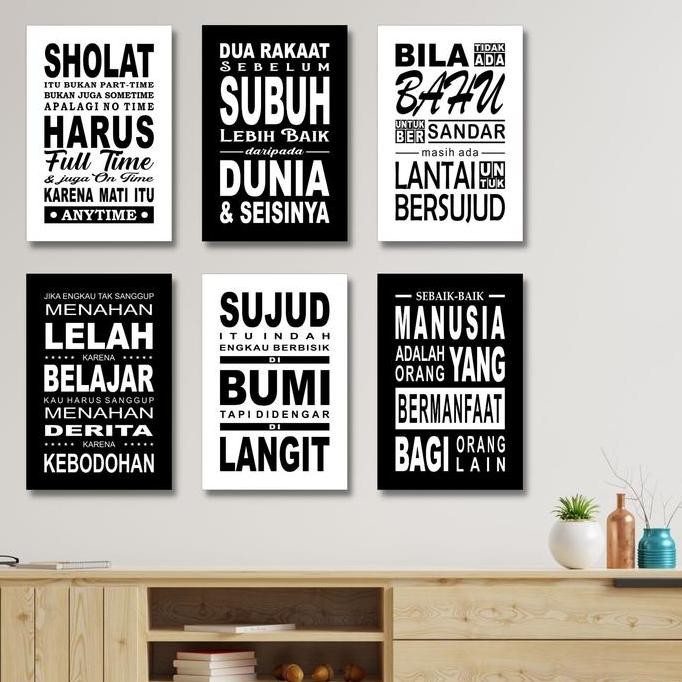 HIASAN DINDING QUOTES ISLAM / Dekorasi Dinding Islami / Walldecor wall  decor