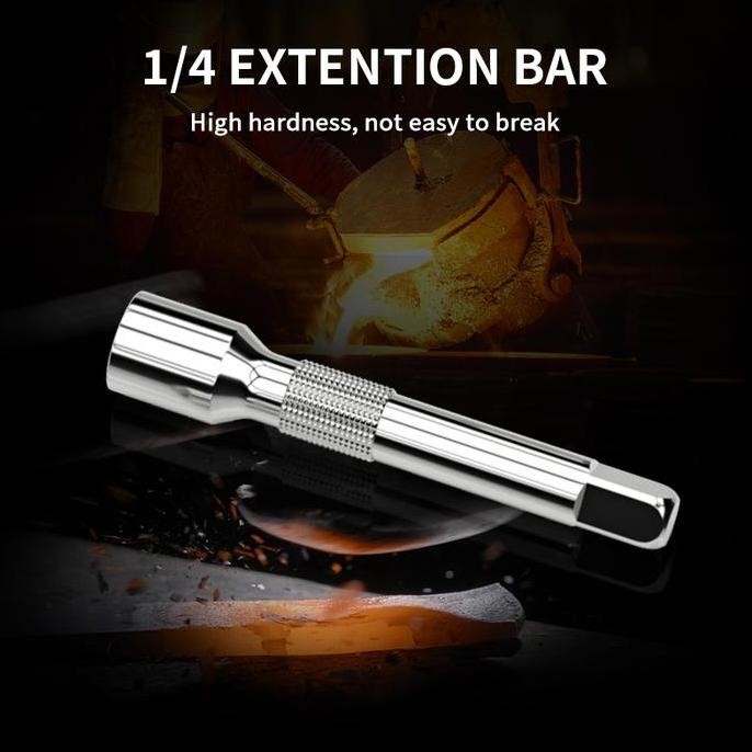 ISKU Kunci Sok Set CR-V 12 PCS Kunci Sok Wrench 1/2" Rachet Kunci Set