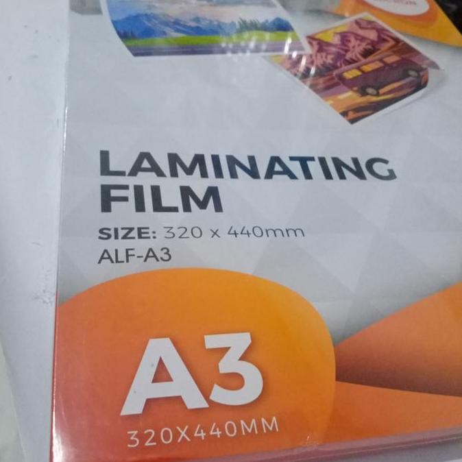 

ready !!! LAMINATING A3 MEREK AMANDA 100MICRON