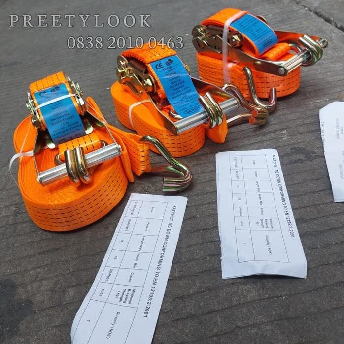 

Terlaris Track Belt Ratchet Lashing 2 Inch Panjang 6 8 10 12 15 Meter 4 Ton
